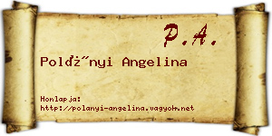 Polányi Angelina névjegykártya